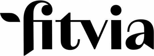 Fitvia logo schwarz transparent
